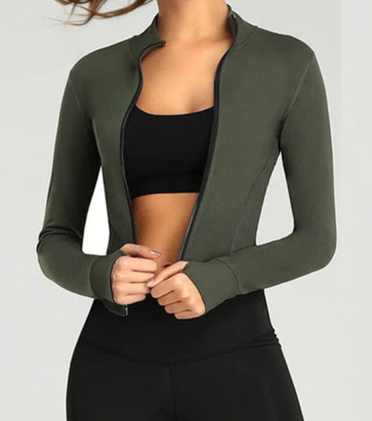 Campera Deportiva Con Cierre Frontal Y Cuello Alto Ref: 1082