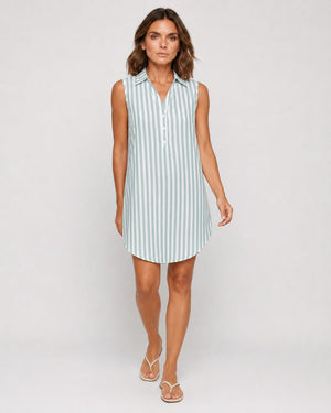 Vestido Chemise Rayado sin Mangas Ref. 0430 - Marea Bella Swimwear