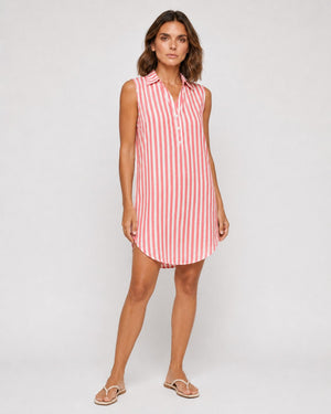 Vestido Chemise Rayado sin Mangas Ref. 0430 - Marea Bella Swimwear