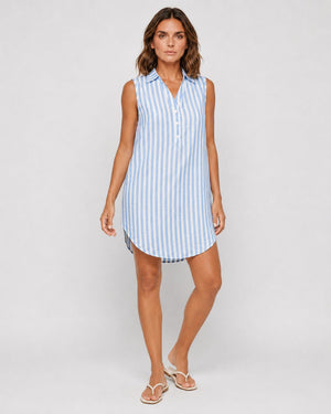 Vestido Chemise Rayado sin Mangas Ref. 0430 - Marea Bella Swimwear