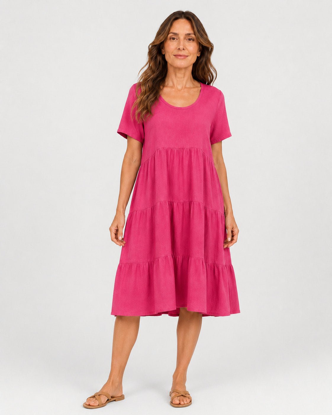 Vestido con Escote V y Falda en Capas Ref. 0439 - Marea Bella Swimwear