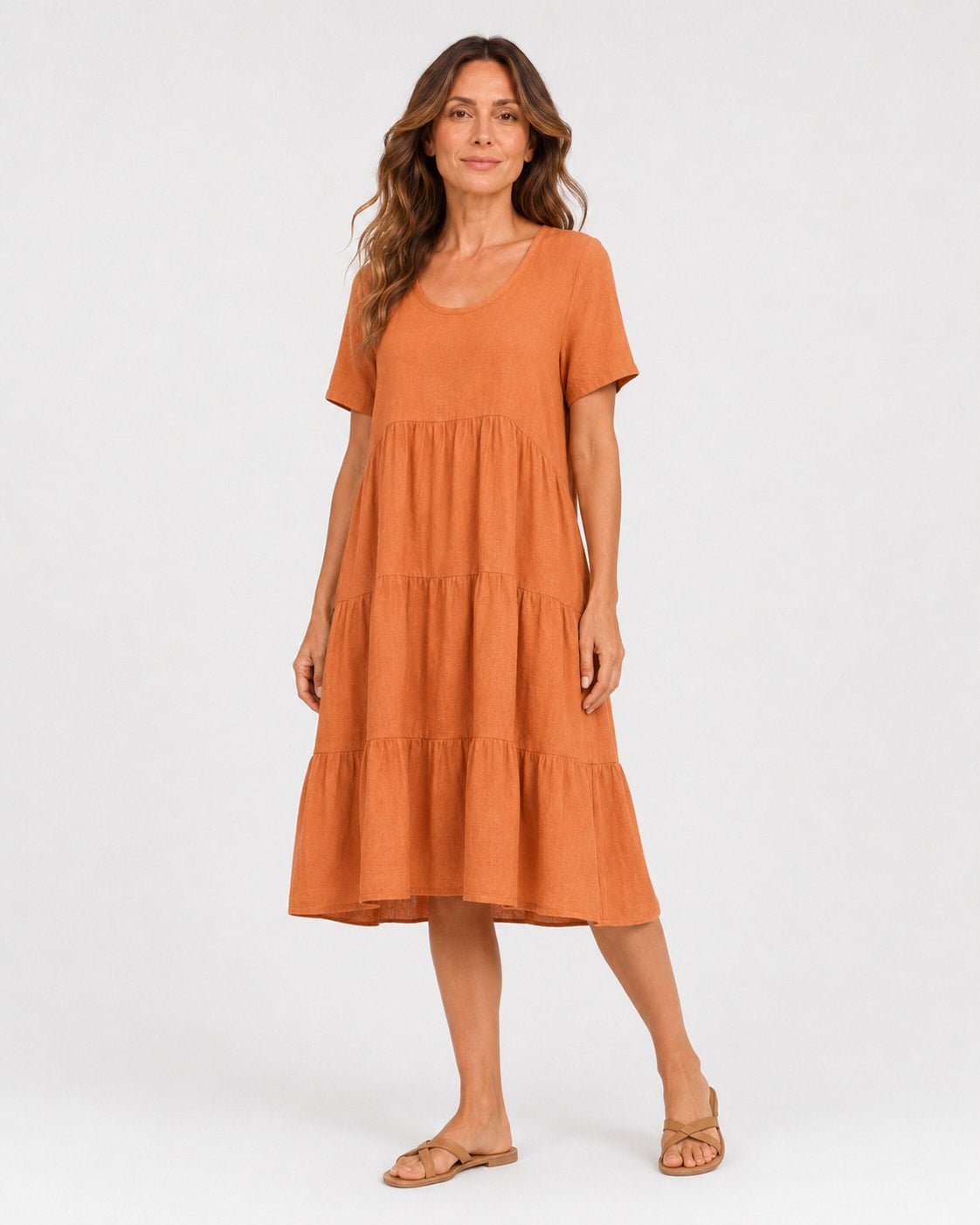Vestido con Escote V y Falda en Capas Ref. 0439 - Marea Bella Swimwear