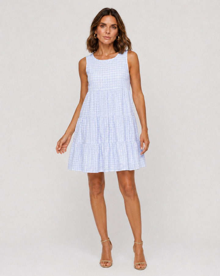 Vestido con Textura Vertical y Volado Inferior Ref. 0440 - Marea Bella Swimwear